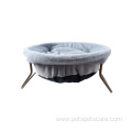 Portable Luxury Comfort plush Pet cat Bed wholesale